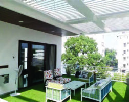 SMARTROOF®- Automatic Aluminum Louvered Roof - Earth Control Systems, Surat